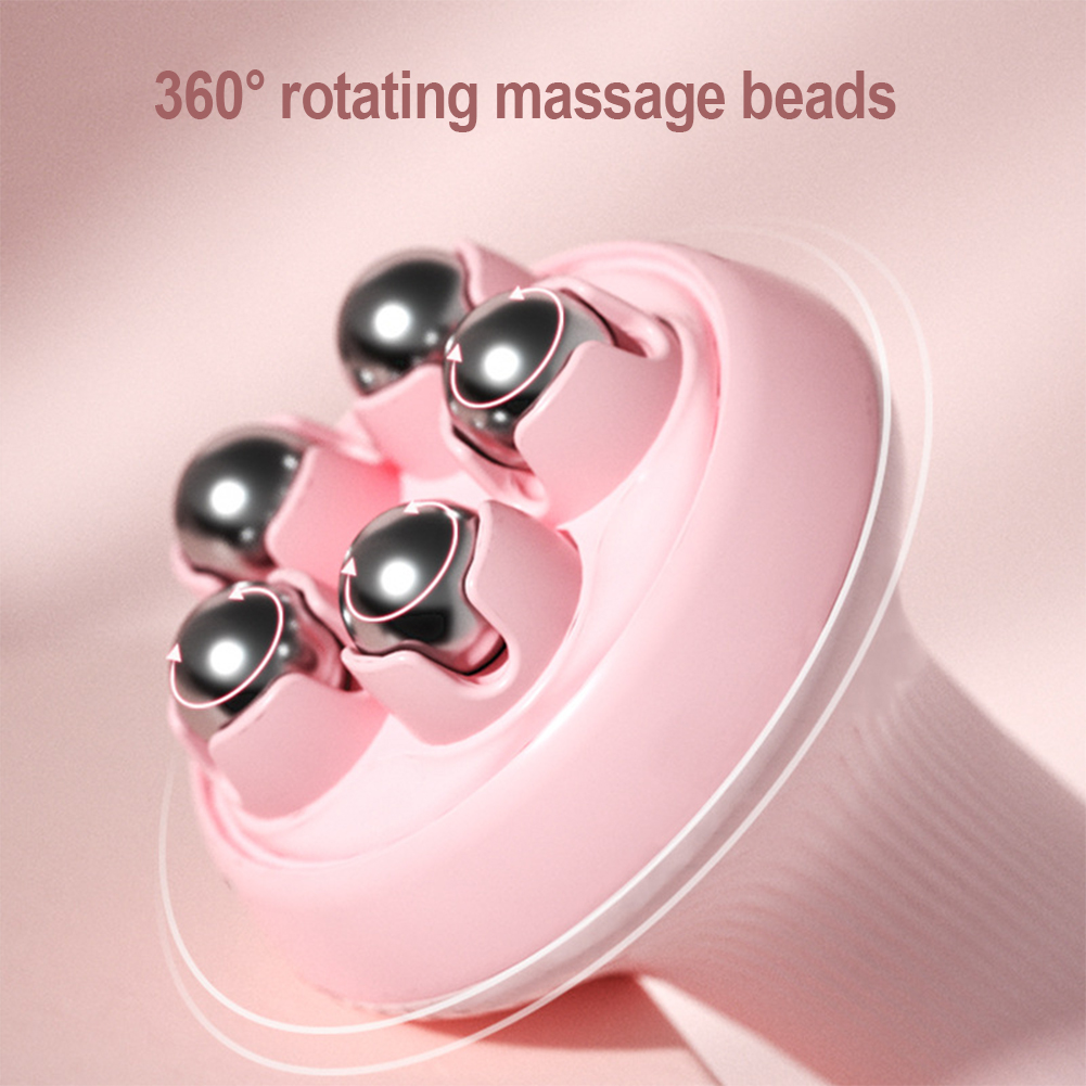 Massaggiatore manuale a sfera in acciaio inossidabile da 360 gradi, rullo per massaggio, terapia del corpo, massaggiatore per collo, schiena, spalle, strumenti per lifting del viso_voghion.com