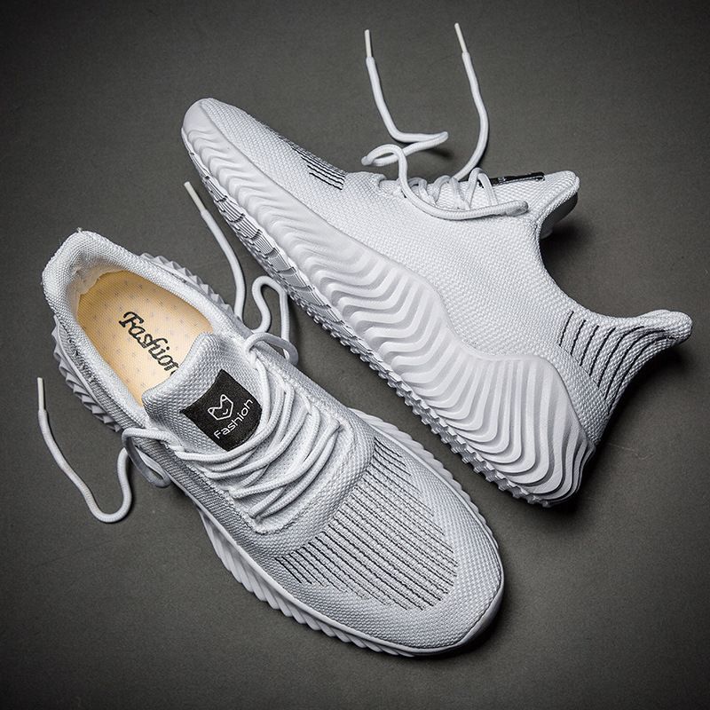 Neue Flying Weaving Sports Herren-Laufschuhe in den Größen 45, 46, 47, lässig, leicht und atmungsaktiv_voghion.com