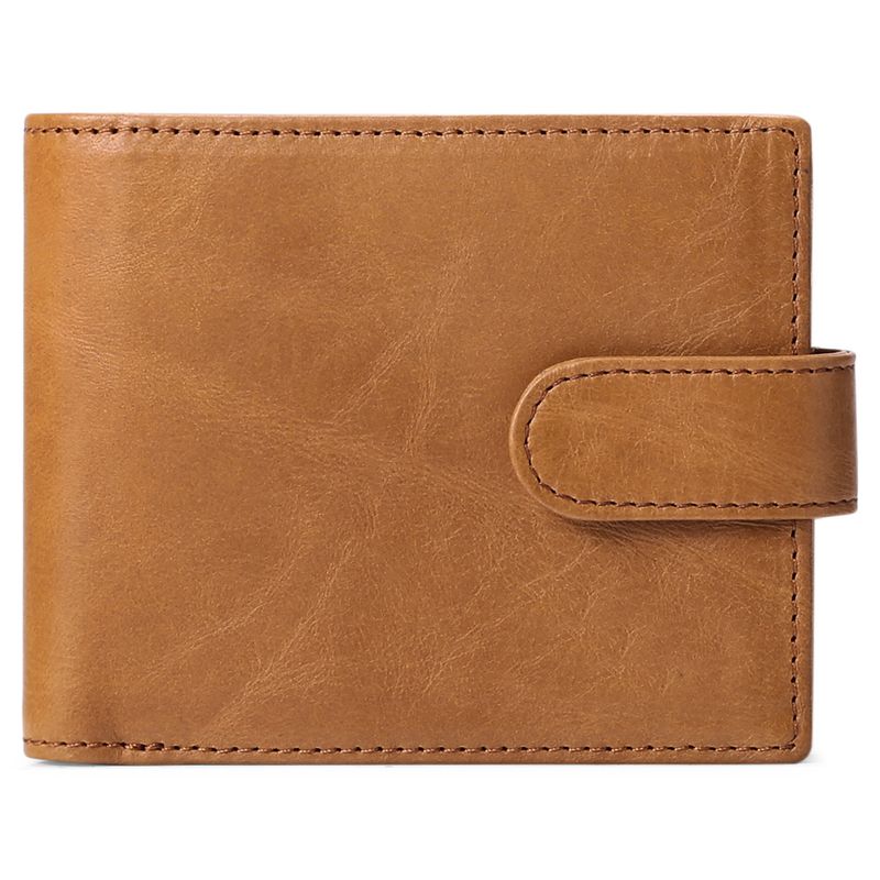 Herren kurze Lederbrieftasche Top-Schicht Rindsleder RFID Anti-Diebstahl-Bürste Mode Casual Außenhandel Brieftasche_voghion.com