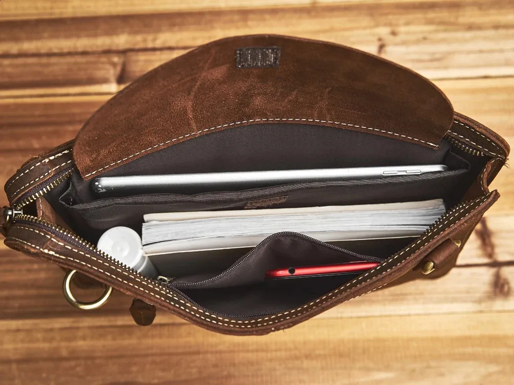 Borsa a mano autentica vintage grande capacità uomo borsa in pelle di vacchetta borsa da viaggio per computer da lavoro 240819_voghion.com