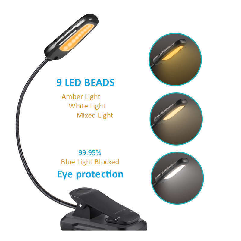 New Type-C Charging Clip Table Music Score Reading Lamp_voghion.com
