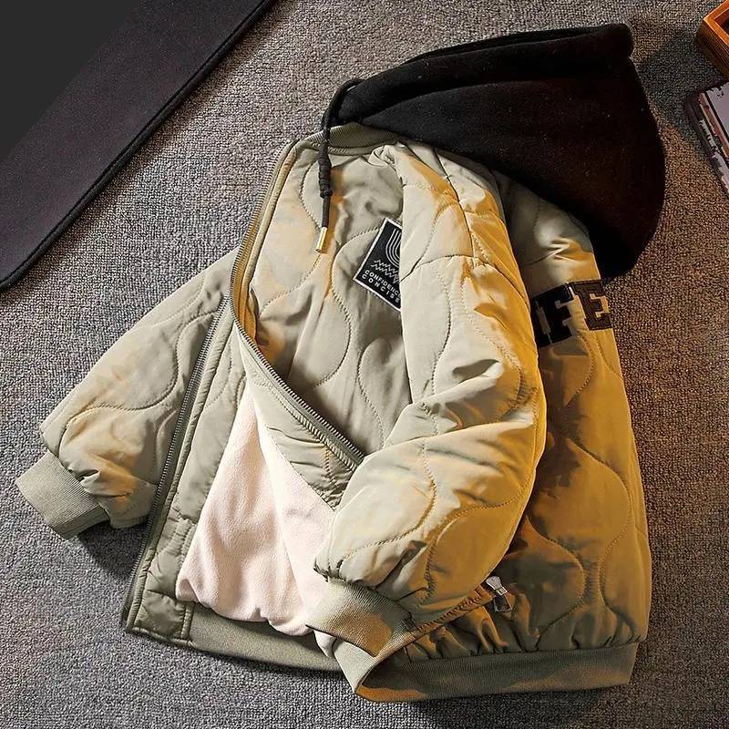 Baseball-Baumwolljacke für Kinder, Herbst und Winter, Neue Kinderbekleidung, Baumwollmantel für Kinder, Winterkleidung für Babys, Verdickter Mantel, Trendig_voghion.com