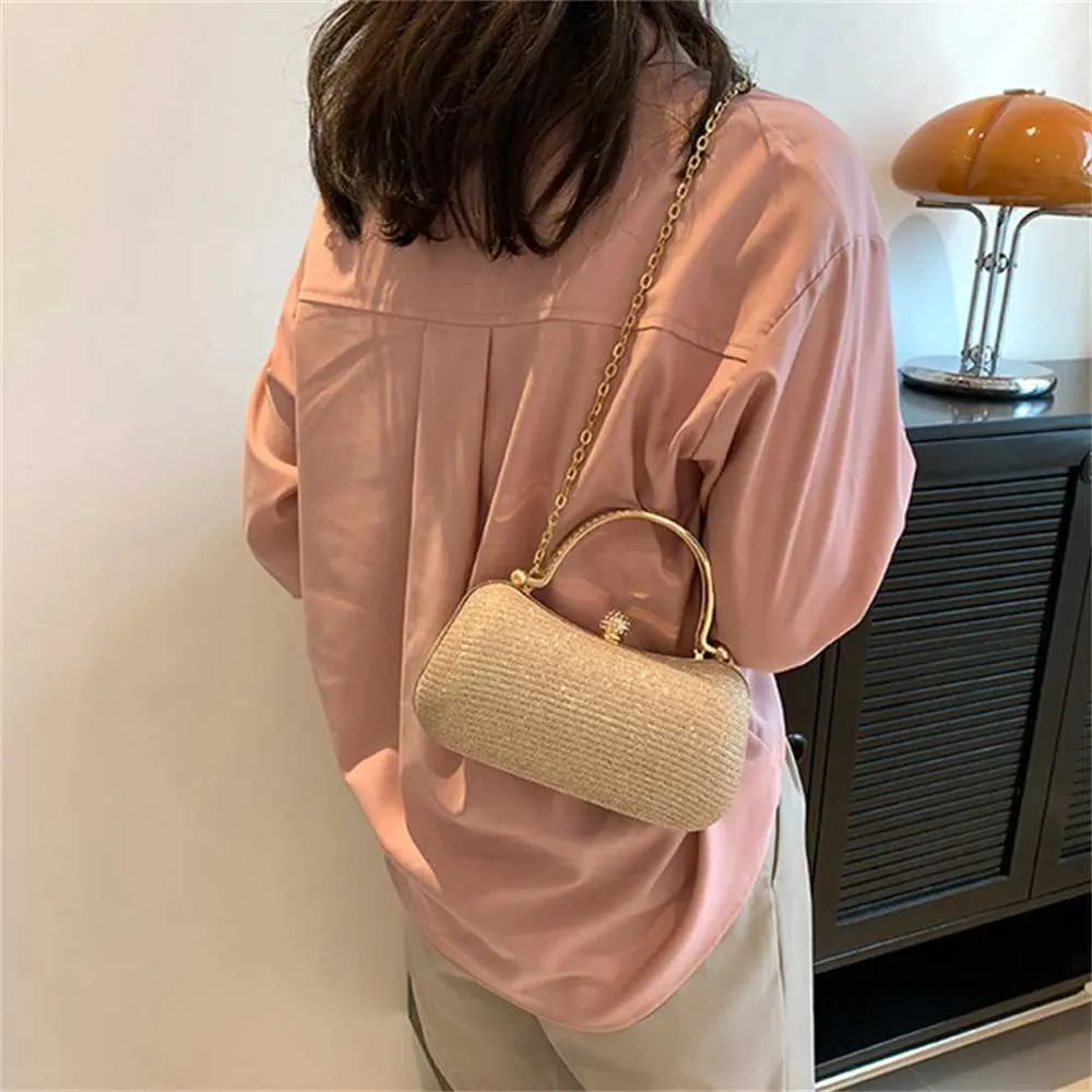 Mini Shoulder Cross 2024 Hit Party Evening Handbag and Wallet Womens Travel Clutch Shining Dinner Bag Y241019_voghion.com