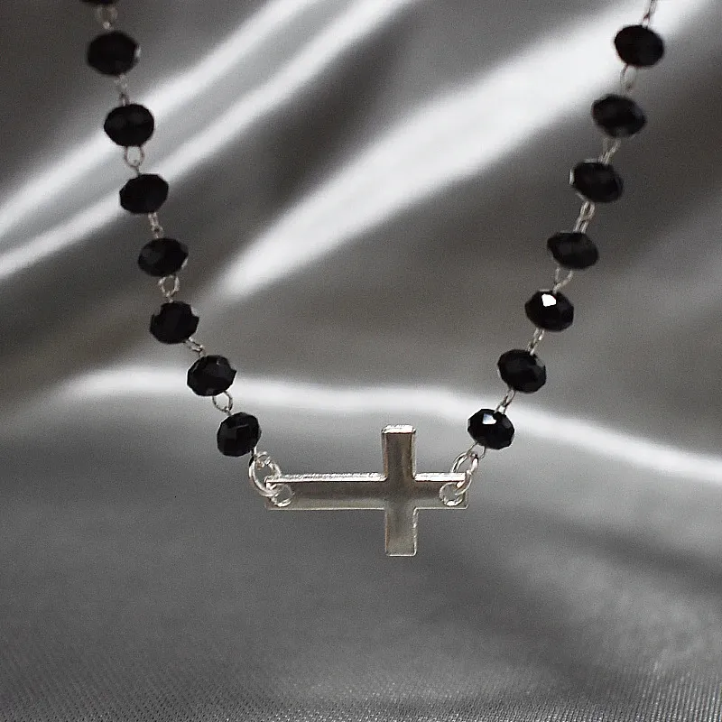Perlenarmband Mit Kreuz Für Damen Und Herren Gold Und Silber_voghion.com