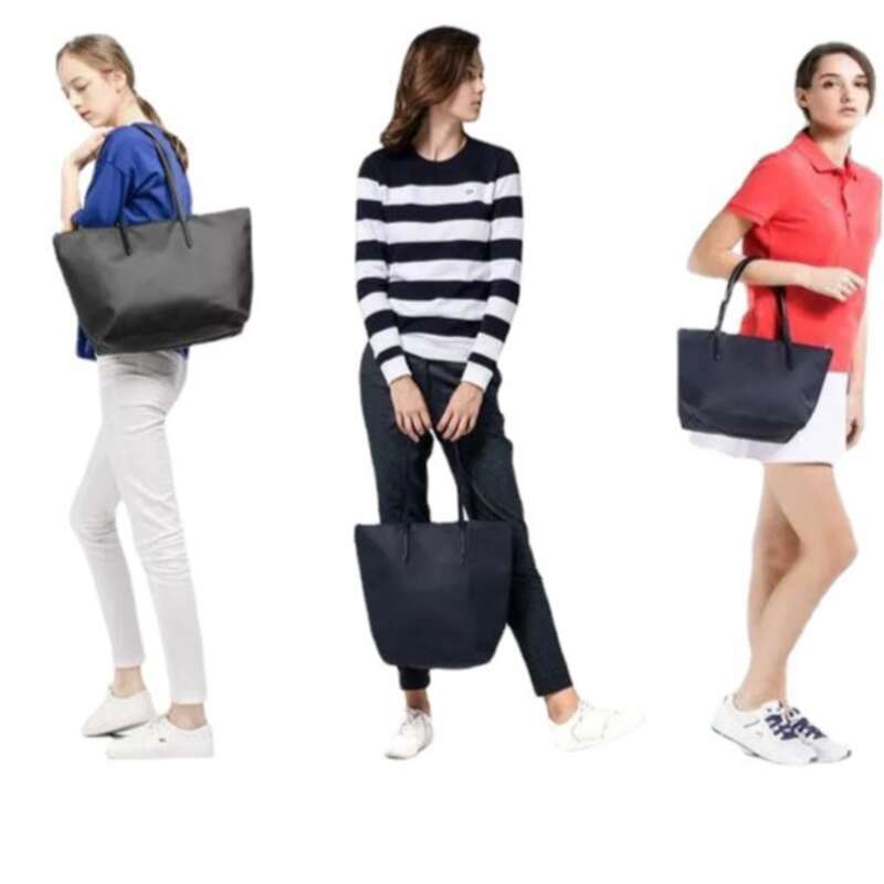 Geantă de cumpărături mare pentru femei, model crocodil, Horizontal L, model crocodil_voghion.com