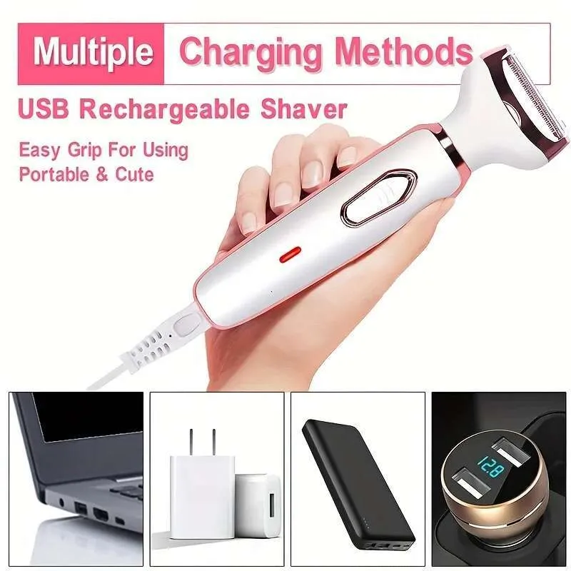 4-in-1 Women’s Shaver - Epilator, Trimmer, Razor, Cordless_voghion.com
