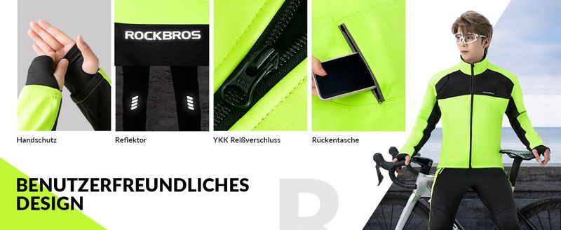 ROCKBROS rattajope/püksid Winter Thermo hea nähtavusega ja tuulekindlad välitingimustes_voghion.com