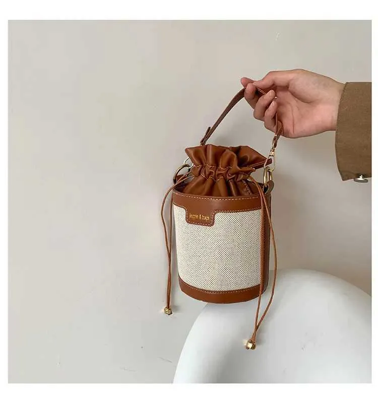 Damen Umhängetasche Cyder PU Leder Bucket Crossbody Bag Lässige Drstring Handtaschen Geldbörse für Reisen Shoppin241104_voghion.com