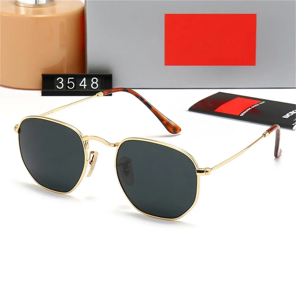 Hexagonal Sunglasses For Men And Women Classic Metal Frame Eyewear_voghion.com