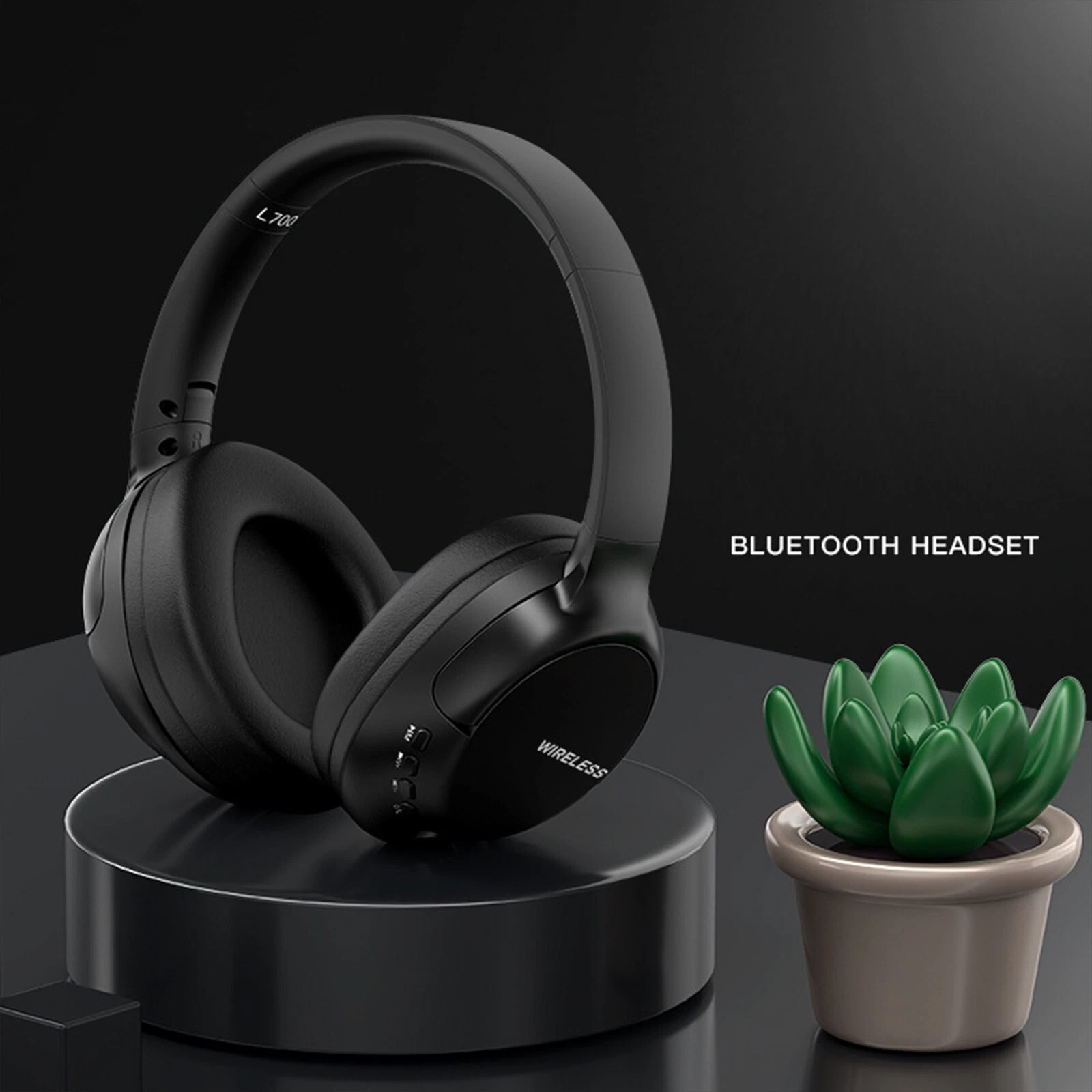 Bluetooth Over Ear Wireless Headphones Noise Cancelling With Microphone_voghion.com