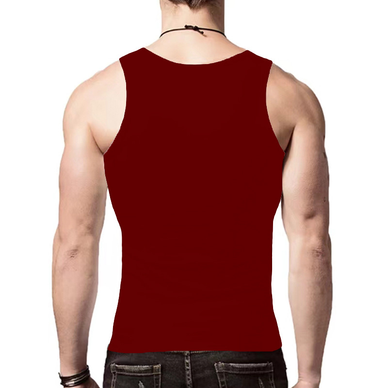Cross-border New American Style Men's Vest Wearing Trendy Hurdle Sports Fitness Men's Spring and Summer Undershirt Vest_voghion.com