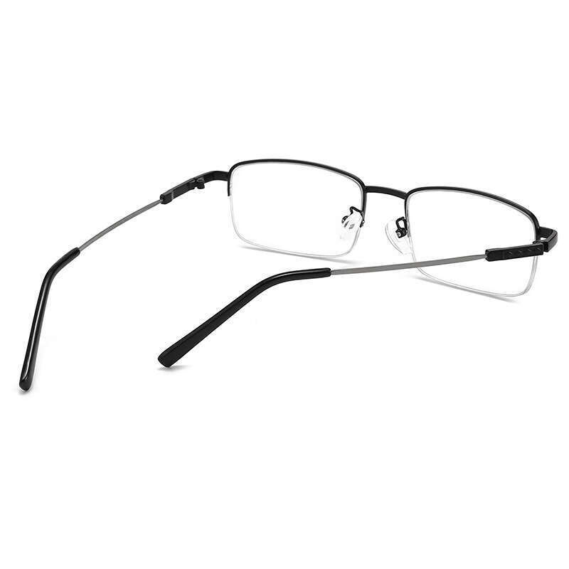 Neu Semi-Frame Ultra Memory Titan Legierung Modische Anti Blau Licht Presbyopie Brille, Lesebrille Für Die_voghion.com