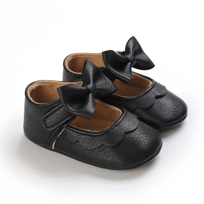 Scarpe per neonati con fiocco e suola morbida, per culla, per bambine, principesse, Littlesprouts_voghion.com