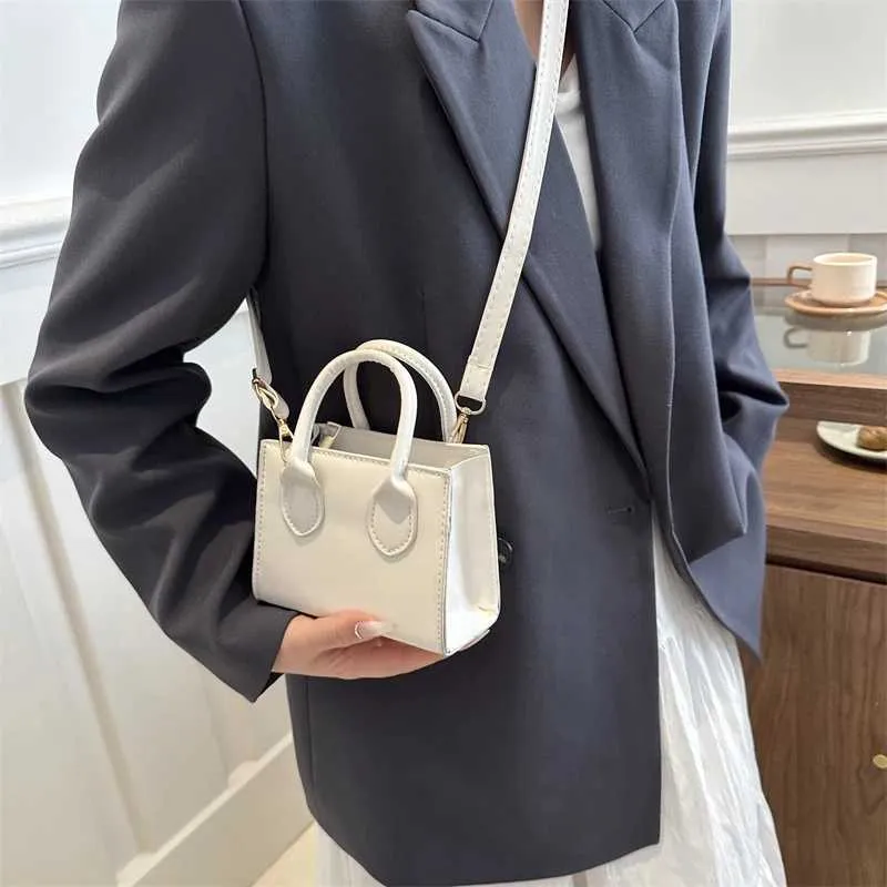 Solid Color Pu Leather Shoulder Bag Fashion Designer Handbags Top Handle For Women Casual Crossbody Bags Ba241116_voghion.com