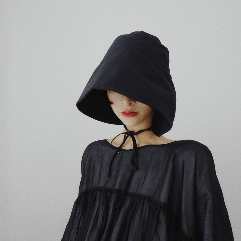 Summer New French Style Solid Color Casual Fisherman Korean Edition Tidal Strap Sunshade Bowl Hat Female_voghion.com