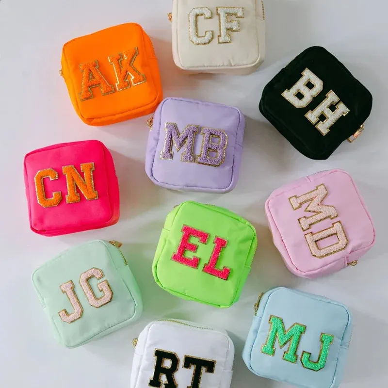 Factory Wholesale Multi Color Women Makeup Waterproof Nylon Brush Custom Pouch Cosmetic Bag 241120_voghion.com