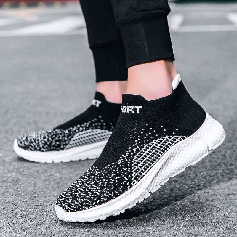Slip On Men Outdoor Lightweight Men's Loafers Non-slip Soft Male Walking Shoes Breathable Mesh Casual Sneakers 2024_voghion.com