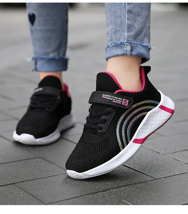 Happysteps Kinder Laufschuhe für Mädchen, Kleinkinder, atmungsaktiv, weich, rutschfest, Sportschuhe für Jugendliche, groß_voghion.com