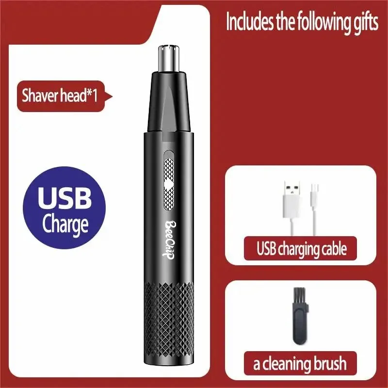 USB Nose Shaver - Metal Blades｜Rechargeable｜Unisex_voghion.com