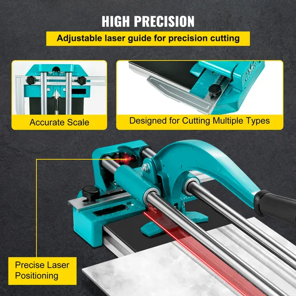 Professional Manual Tile Cutter With Laser Guide And Double Rails_voghion.com
