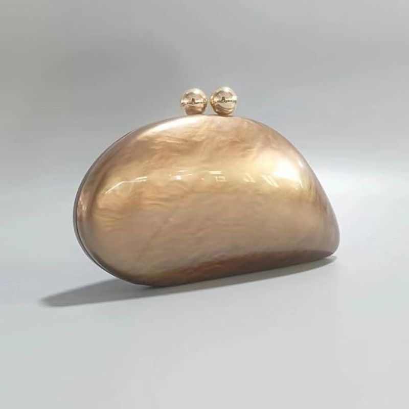 Borsa a tracolla da sera in acrilico da donna, con tracolla obliqua, per banchetti nuziali_voghion.com