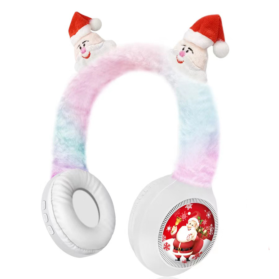 Heiße Art Weihnachtsgeschenke grenzüberschreitende Animation Cartoon Kinder mit LED-Lampe leuchtender Kopf-montiert drahtloses Bluetooth_voghion.com