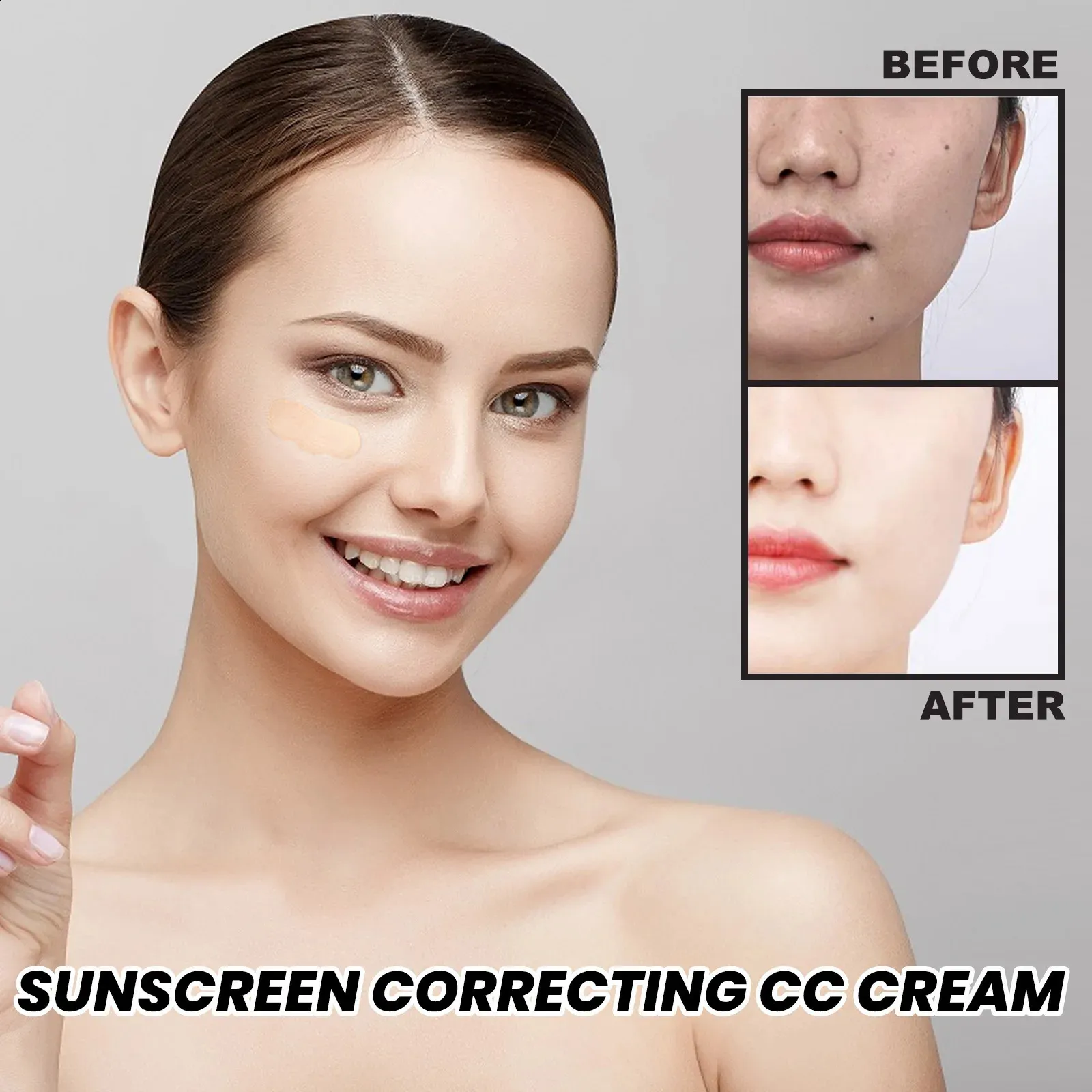 30ML CC natural concealer liquid waterproof durable isolation BB cream bright oil control foundation makeup 240829_voghion.com