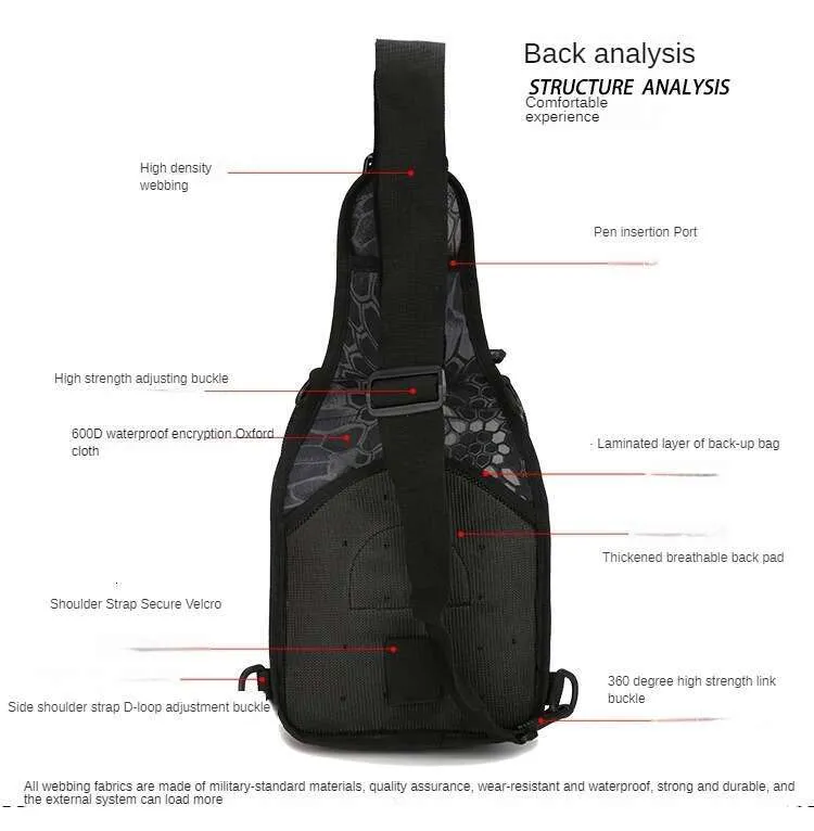 Sac à dos tactique pour homme, sac à bandoulière Sg, sac à dos étanche, sac de randonnée en plein air, sac de camping, sacs à bandoulière pour homme_voghion.com