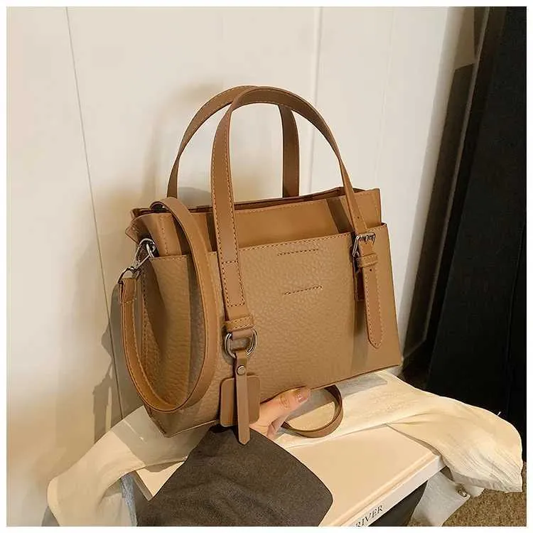 Womens Pu Leather Handbag Shoulder Bag Large Capacity Tote Bag_voghion.com