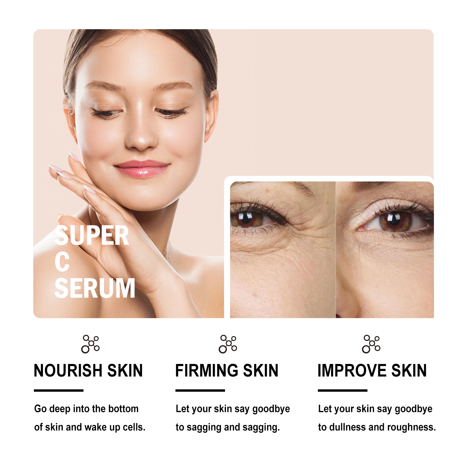 EELHOE Super C Serum, Refresh The White Skin Hydrating Moisture Soft Delicate Skin Essence_voghion.com