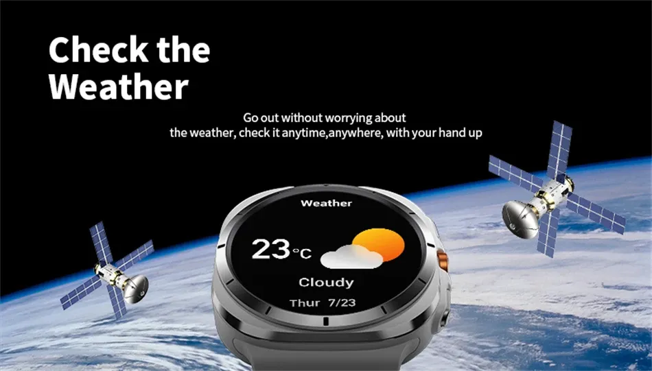 Herr smartwatch med bluetooth samtal amoled skärm och gps_voghion.com