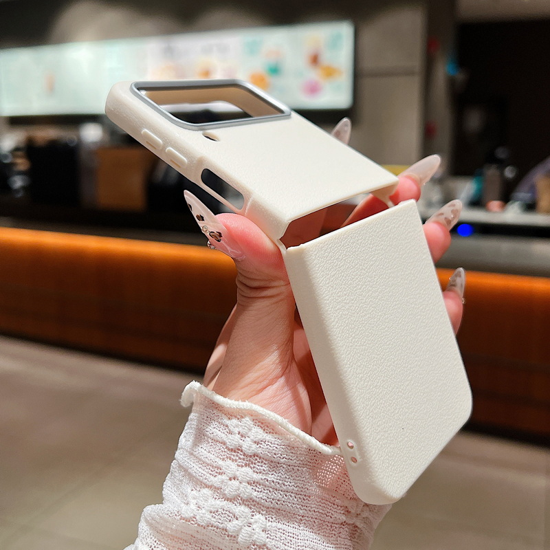 Coque en TPU texturée en cuir pour Samsung Galaxy Z Flip 7, Flip 6, Flip 5, étui souple et pliable antichoc pour Samsung Galaxy Z Flip 7, 6, 5, 4, 3_voghion.com