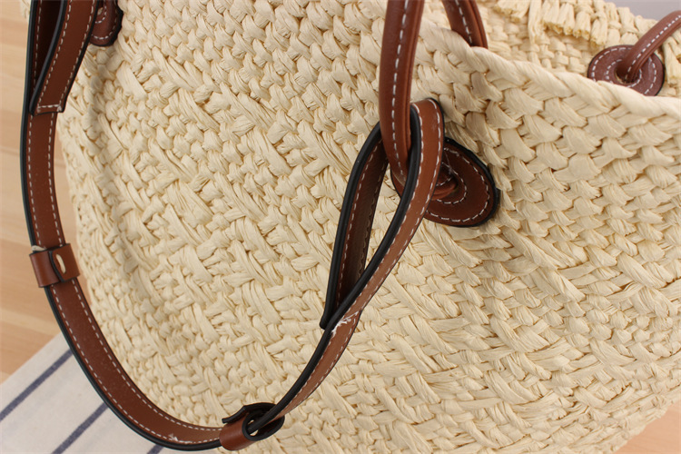 Neue mit großer Kapazität eine Schulter, europäische und amerikanische Mode, gewebte Tasche aus Papier für den Summer_voghion.com