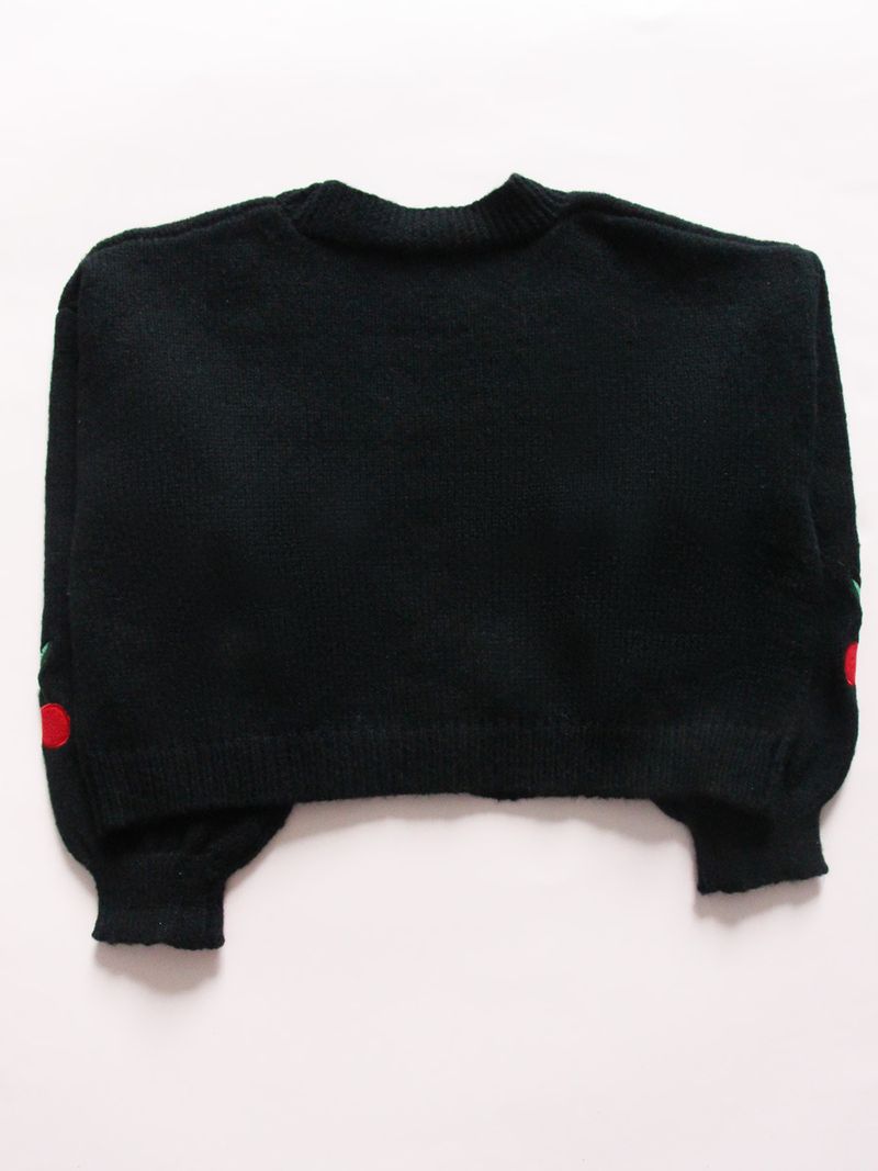 Abbigliamento da donna maglione ricamato senza bottoni capospalla casual ampio cardigan lavorato a maglia da donna_voghion.com