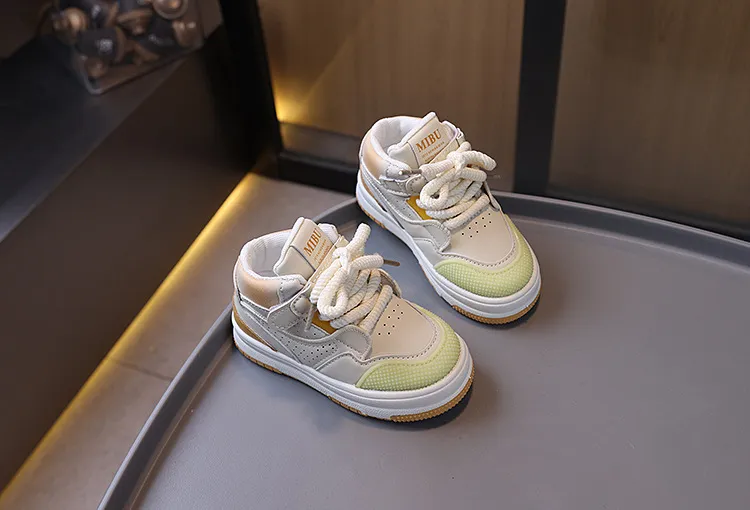 Kids Fashion High Top Casual Sport Girls Boys Youth Non-slip Board Shoes Autumn New Soft Sole Littlesprouts Toddler_voghion.com