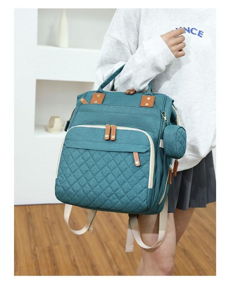 Neue tragbare Wickeltasche für Mutter und Baby mit großem Fassungsvermögen, kann als Umhängetasche bedruckt werden_voghion.com