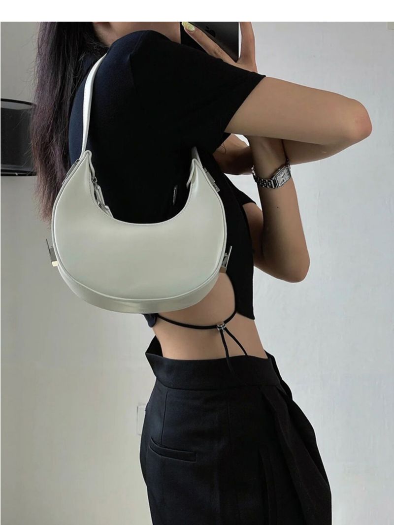 Eine Nischendesign-Schulter mit Halbmond für Frauen im Jahr 2024, neue personalisierte und minimalistische Tasche,_voghion.com