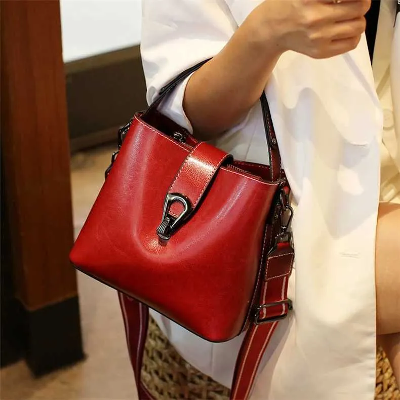 Burminsa eigenaar leren bucket tas, dames schoudertas, crossbody tas_voghion.com