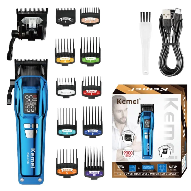 Professional Cordless Hair Trimmer Long Lasting Rechargeable_voghion.com