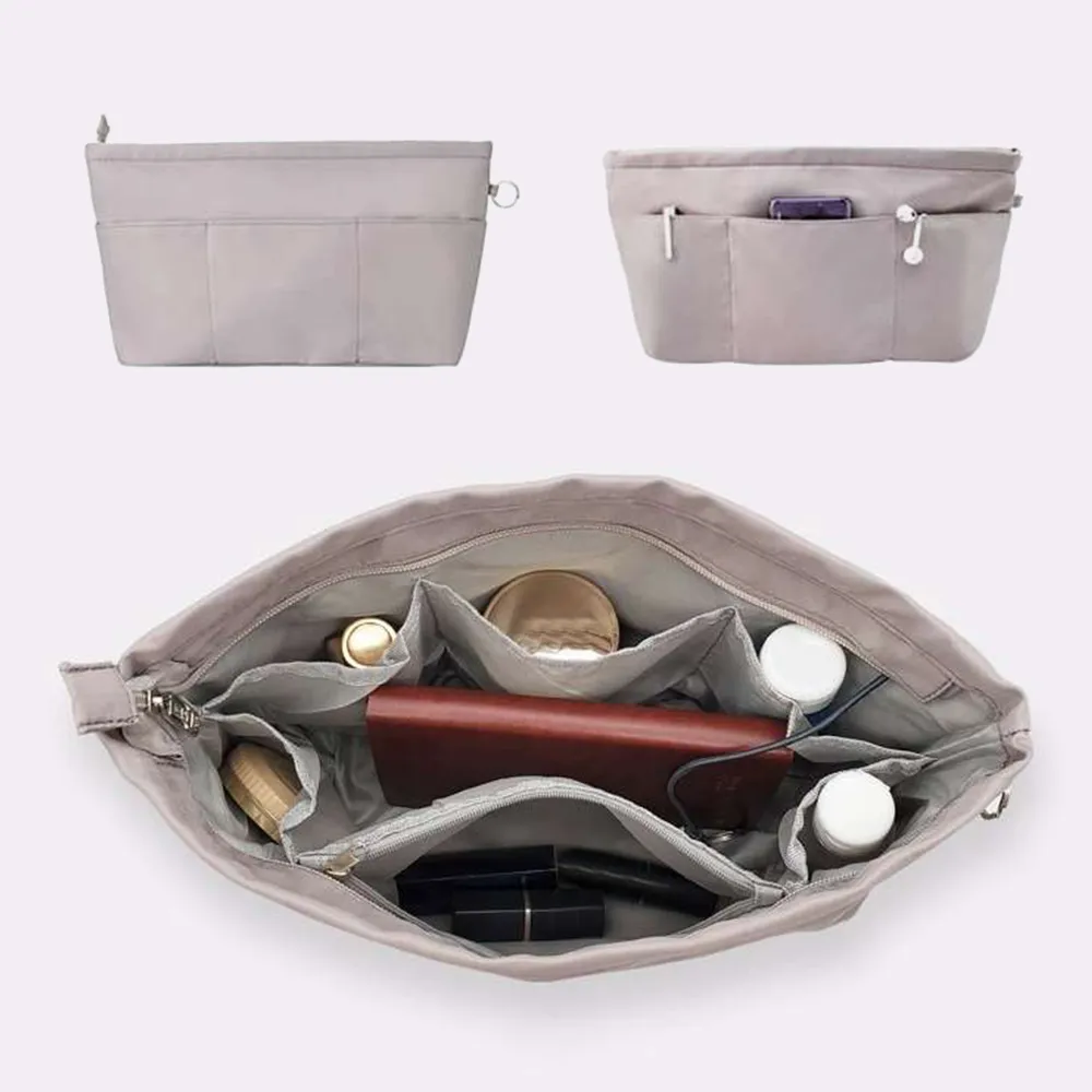 Nylon Innen Damen Handtasche Damen Tote Große Kapazität Organizer Insert Kosmetische Wasserdichte Make-Up Tasche_voghion.com