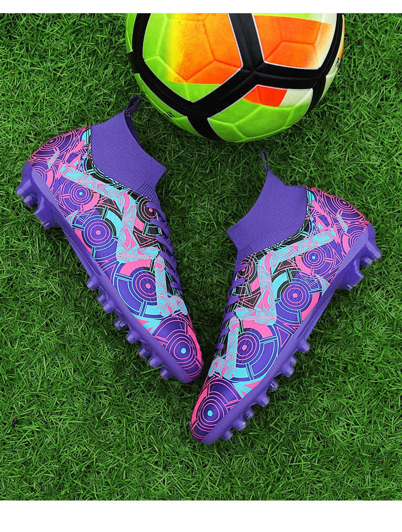 Sapatos de futebol ao ar livre Tênis masculinos Botas de futebol Adolescentes Adultos Crianças Chuteiras Antiderrapantes Ultraleve Unissex Turf Futsal_voghion.com