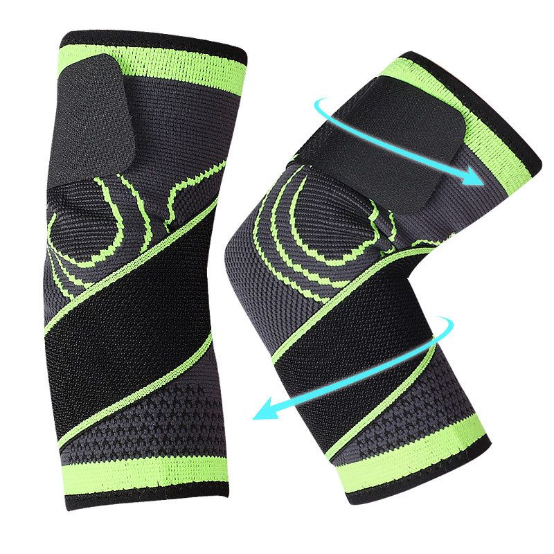 en stock Coudière de sport élastique en nylon tricoté sous pression, respirante et évacuant l'humidité_voghion.com