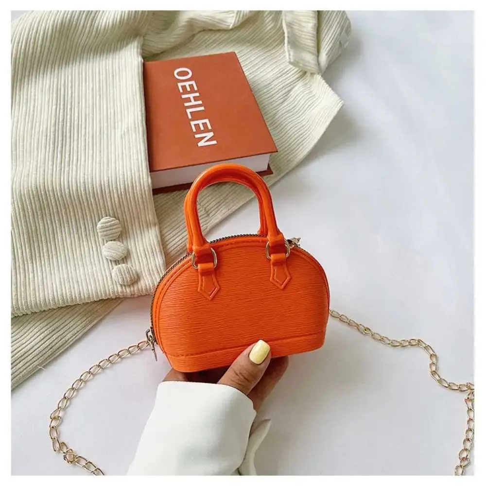 Fashion Pu Leather Mini Shell Crossbody High-capacity Solid Color Single Shoulder Underarm Bag GirlC241214_voghion.com