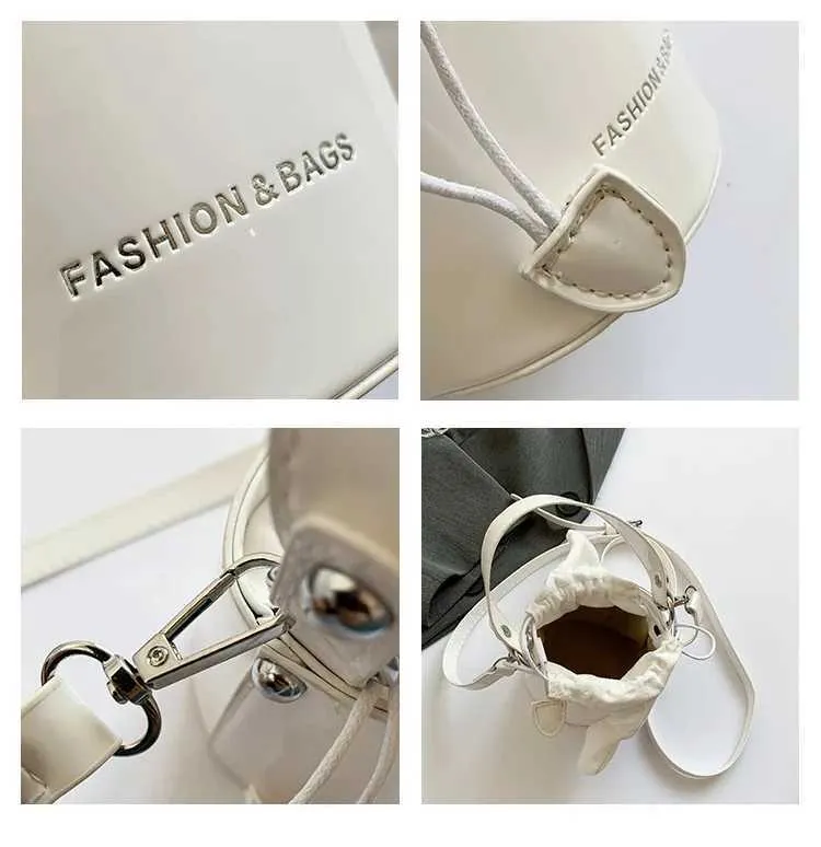Mini Exquisite Weinrot Hochglanzlack Oberfläche Umhängetasche 2024 Neue Schleife Drstring Unterarm Taschen High Street Lippenstift_voghion.com
