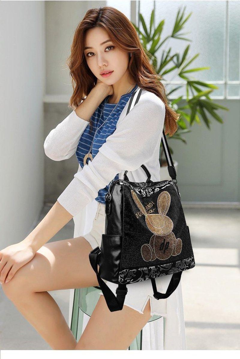 Rhie Women's 2024 Nuovo Zaino Versatile in Pelle di Alta Qualità Grande Capacità Borsa a Tracolla Casual Moda_voghion.com