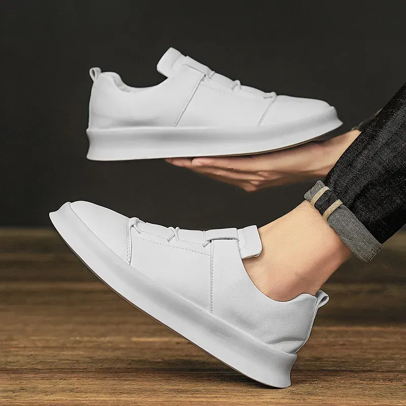 Leather Men's Brand Casual High Quality Walking Sneakers New Fashion Italian Handmade Designer Sport Shoes_voghion.com