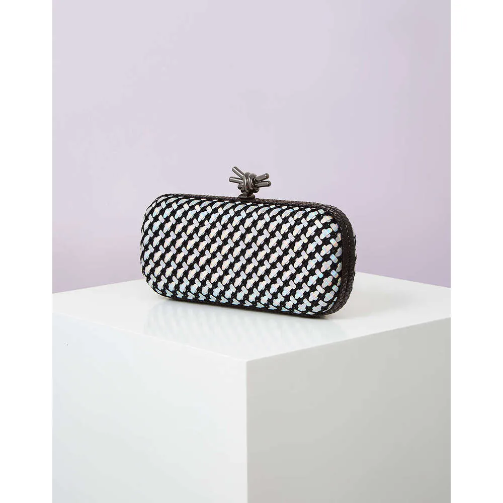 Gold Evening Clutch Bag For Women Leather And Bright E Woven Purse Elegant Ladies Metal Knot Party Handbag Bolsas_voghion.com