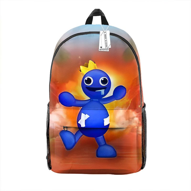 Schulrucksack für Kinder mit Regenbogen-Freunden, verstellbare Träger, bequeme Passform_voghion.com