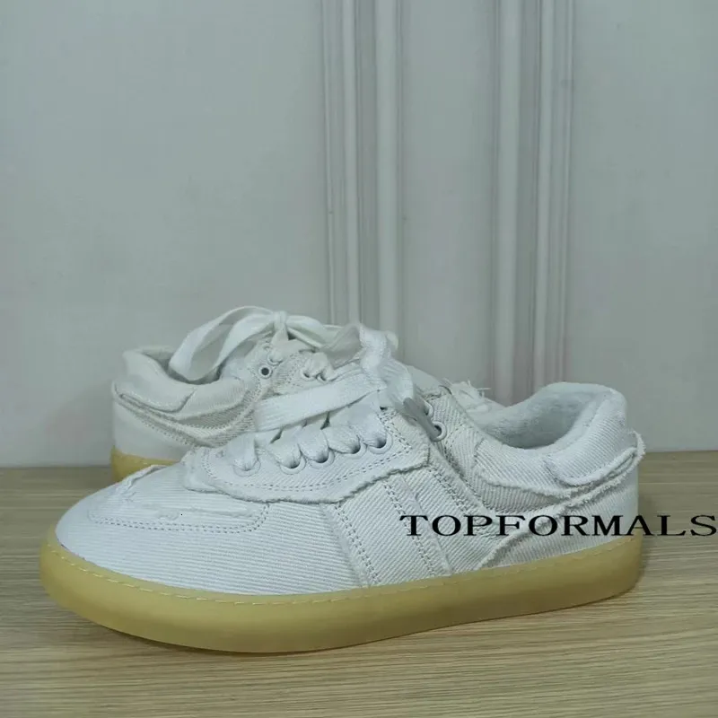 Shredded Sneakers Women's Canvas Trainers Flat Walking Shoes_voghion.com