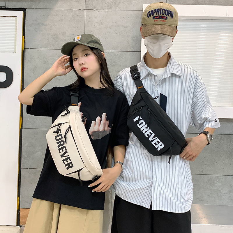 Men’s sports bag, chest bag, crossbody bag, waterproof waist bag, women’s large capacity shoulder bag